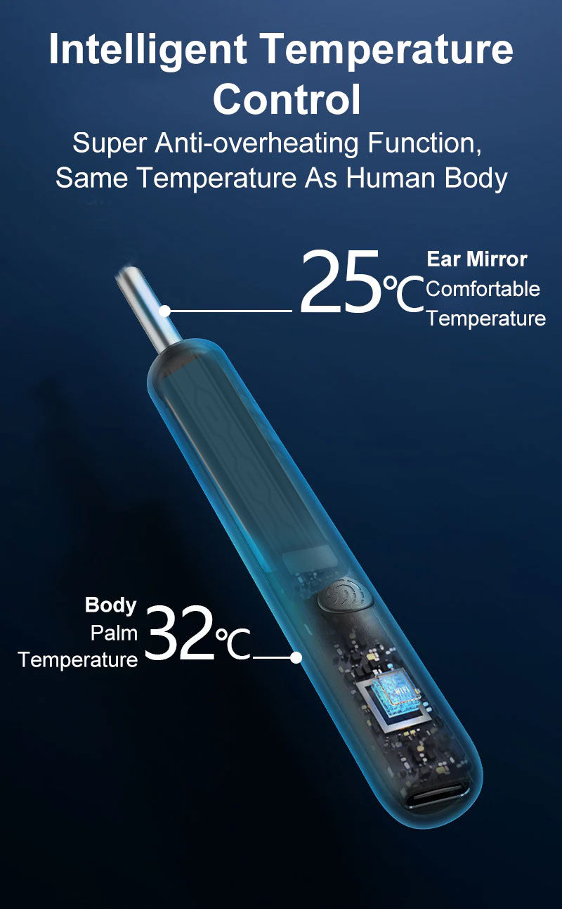Smart vanntett visuell ørevoksfjerner