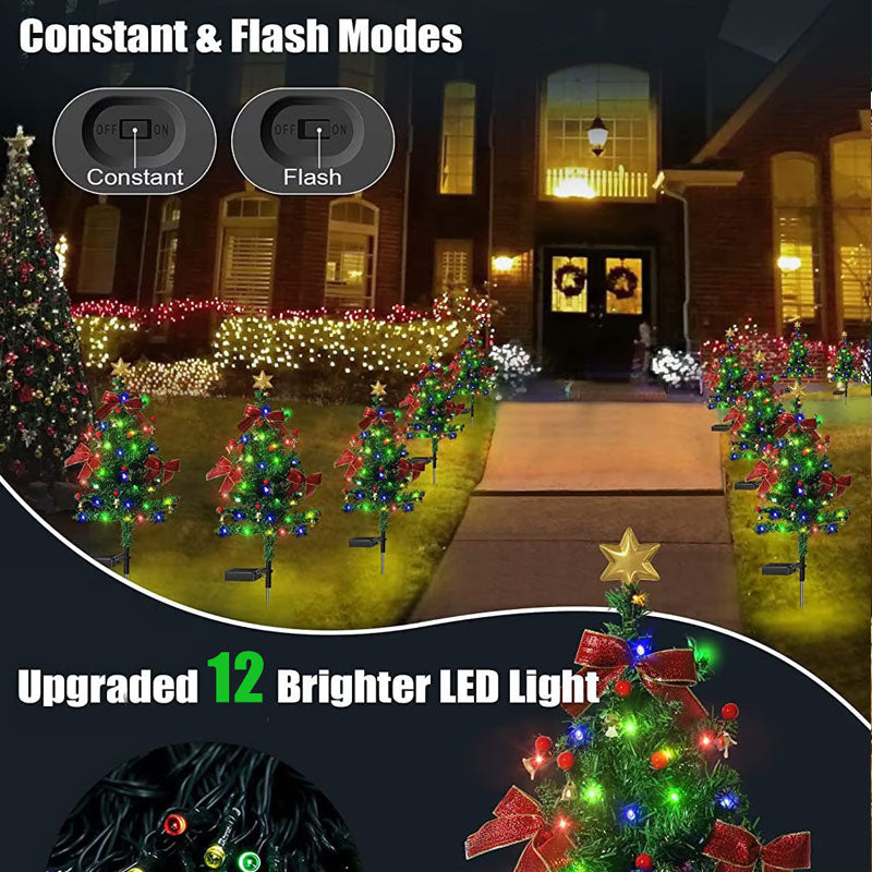 Solcelledrevne juletrelys utendørs dekorasjon vanntett