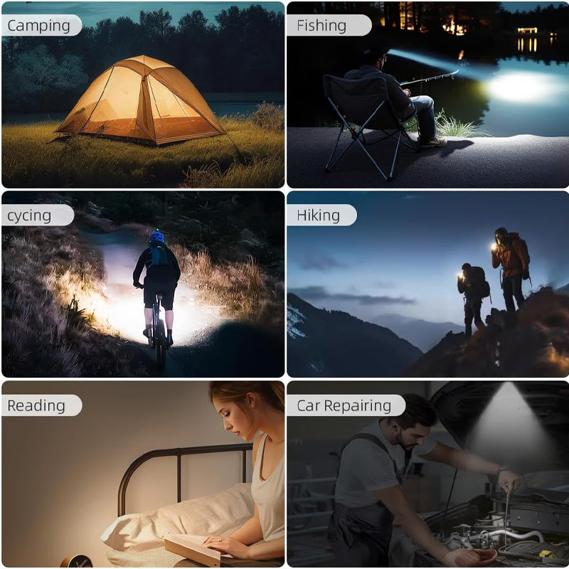 LED-lommelykt med flere modi