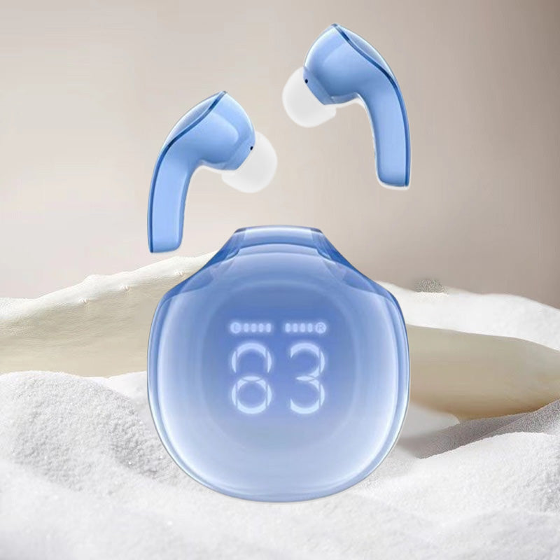 Bluetooth-hodesett med lang levetid og digital skjerm i øret