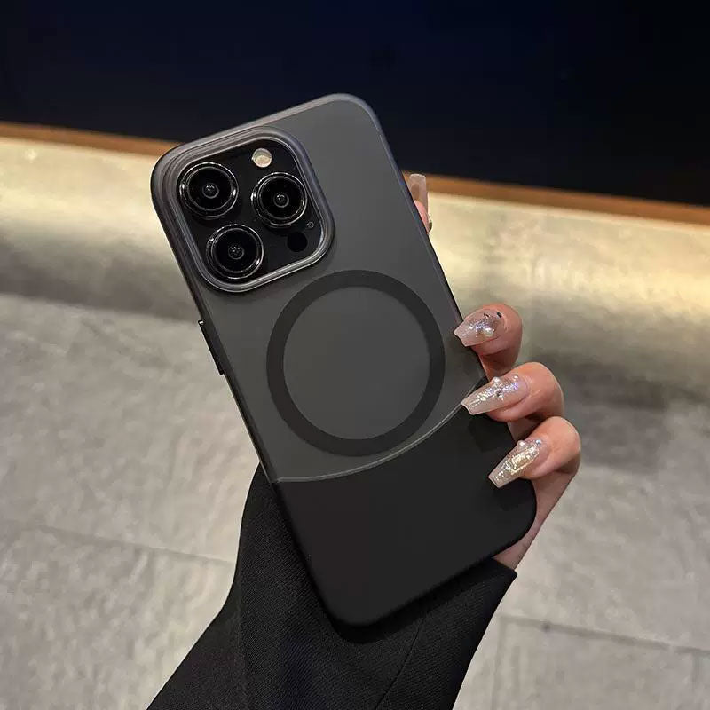 Kreativt etui med frostet kontraststikk