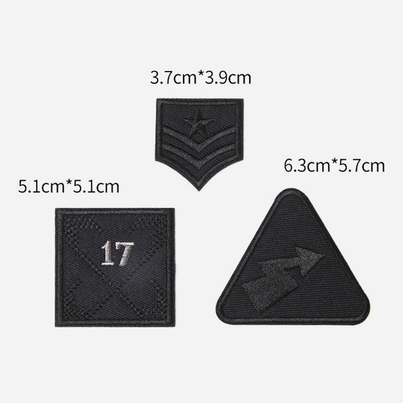 Selvklebende svarte lapper til å lage selvL