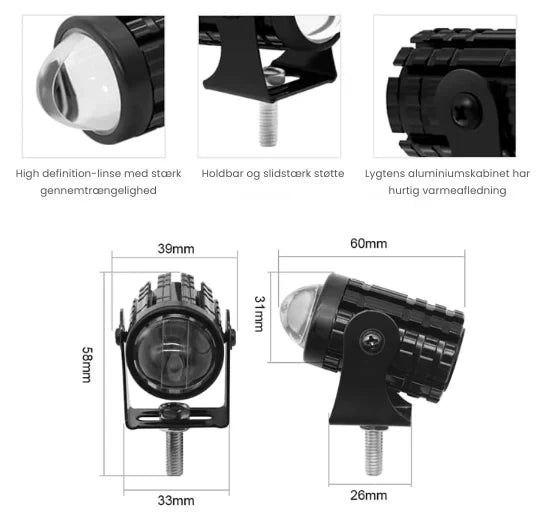 MotoBeam LED-frontlykter