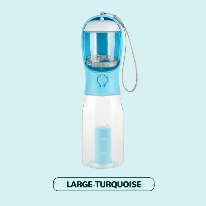 3-i-1 bærbar vannflaske for kjæledyr