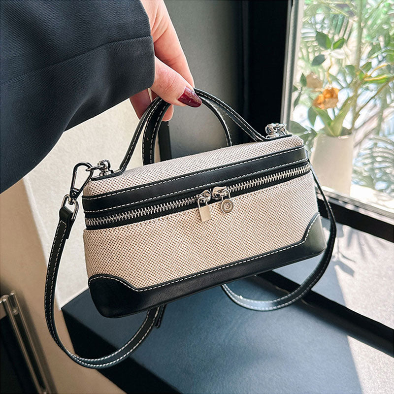 Retro Bærbar, Liten Firkantet Veske Med Kryss-Kropp