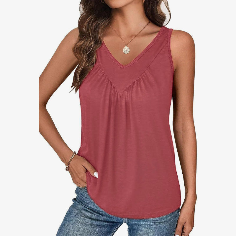 T-skjorte med ermeløse bukseseler for kvinner