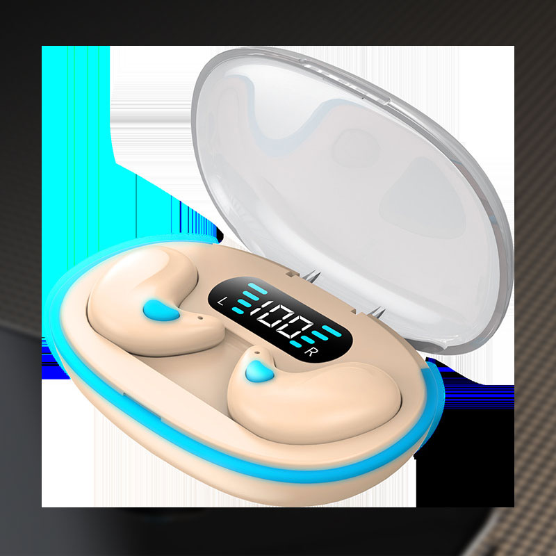 Mini Bluetooth-hodetelefoner med digitalt display og støyreduksjon