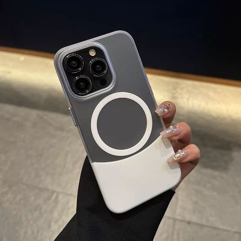 Kreativt etui med frostet kontraststikk