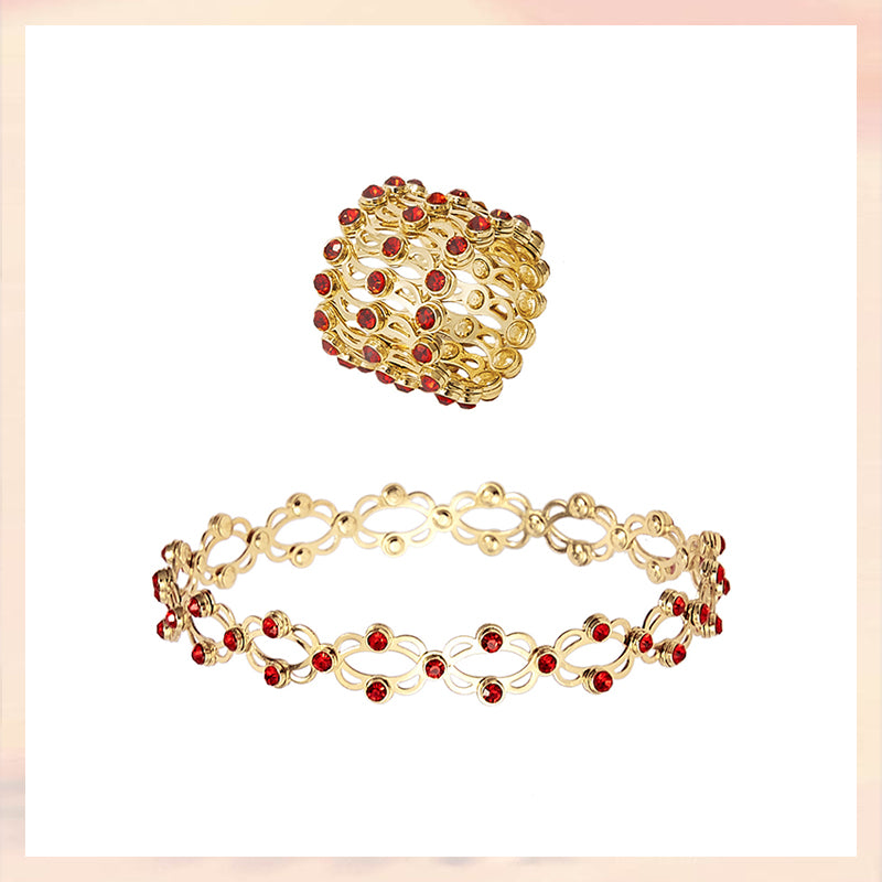 2 i 1 Justerbar magnetisk terapi transformerende armbånd ring