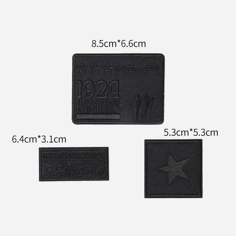 Selvklebende svarte lapper til å lage selvL