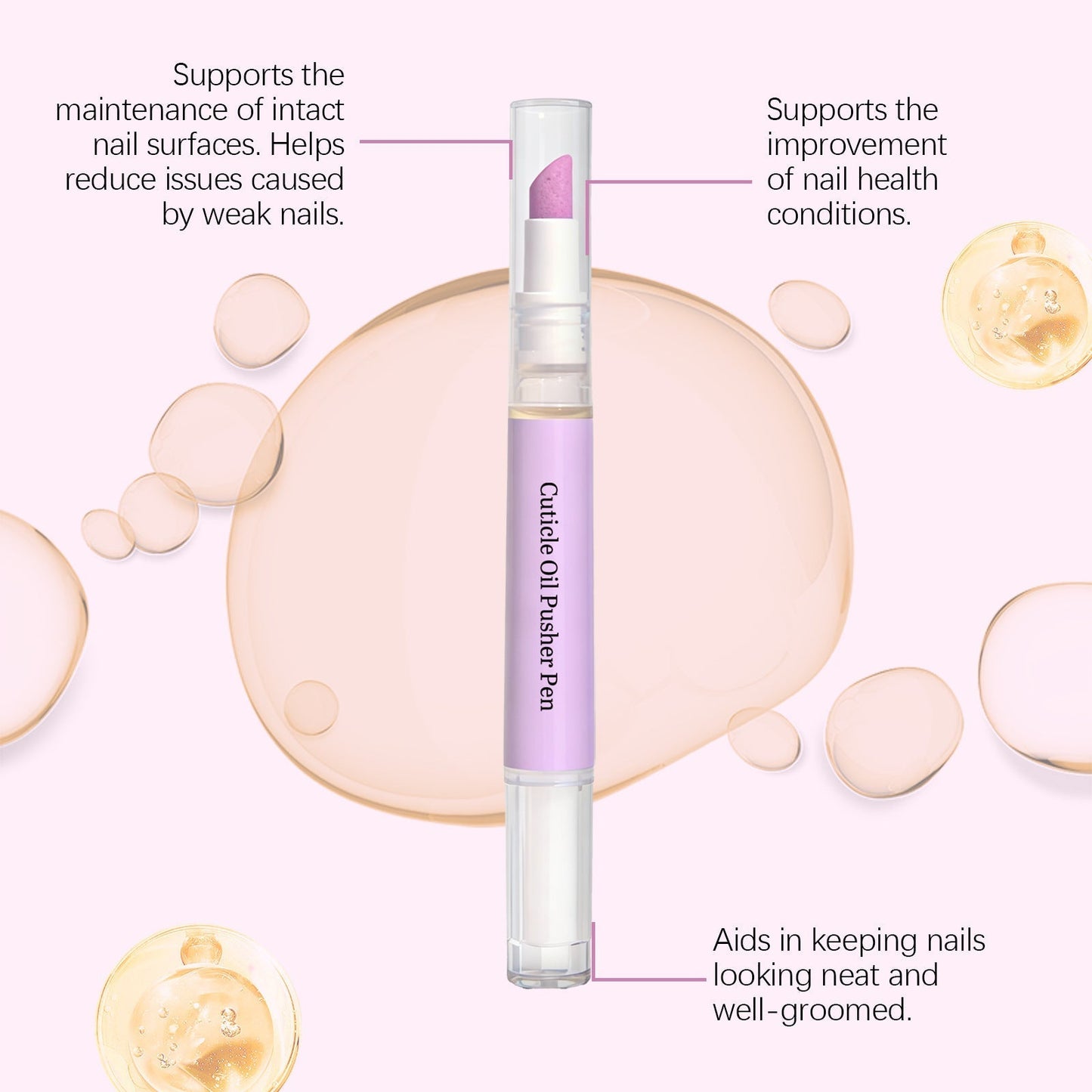 💅✨ Neglebåndsolje i pennform – bærbar fuktighetsgivende ingrediens for tørre neglebånd og sprø negler med lavendelduft! ✨🖊️