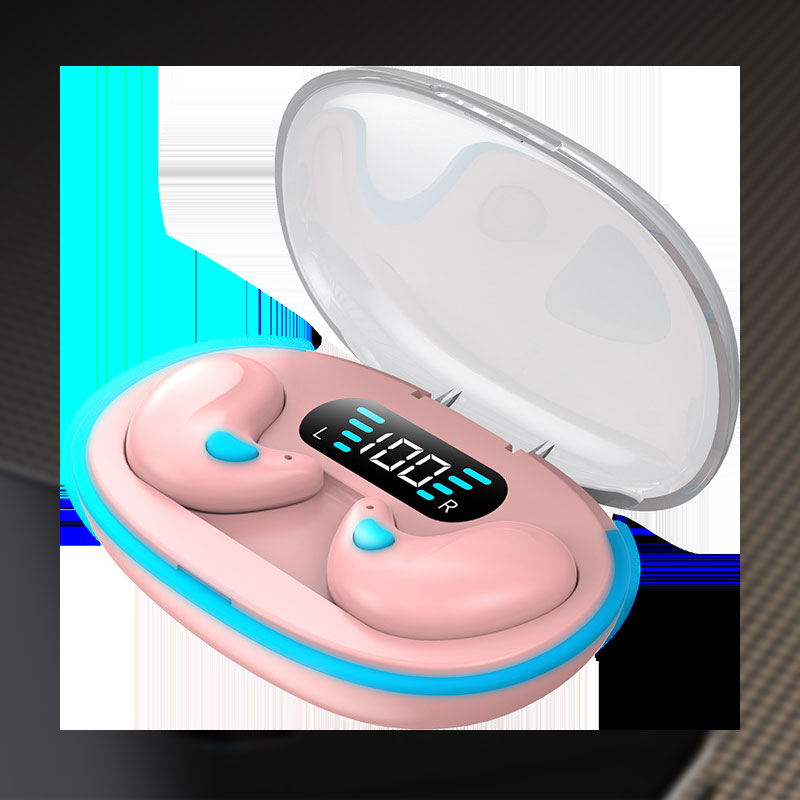 Mini Bluetooth-hodetelefoner med digitalt display og støyreduksjon