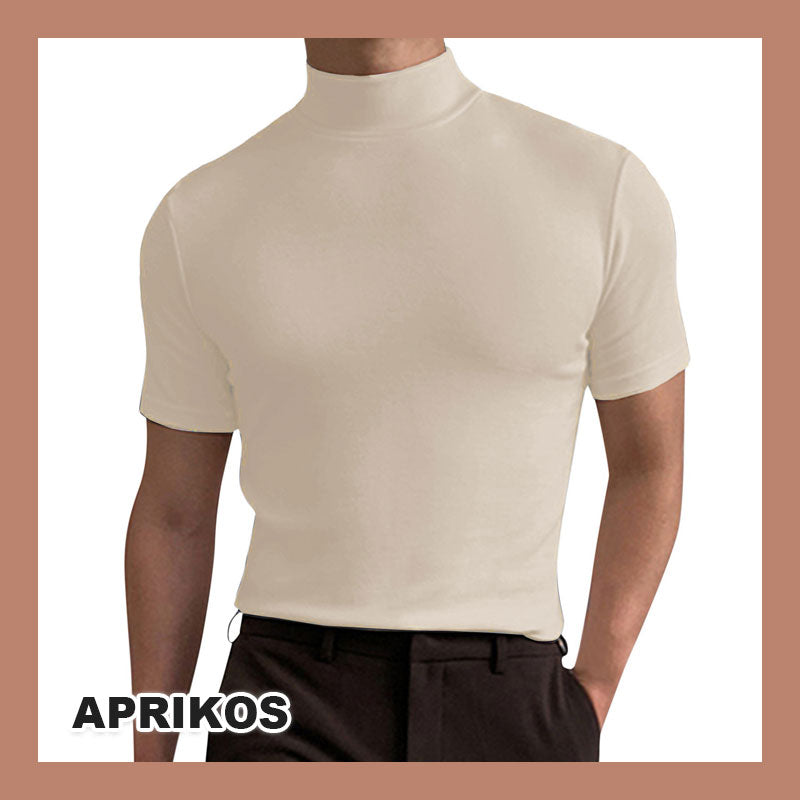 T-Skjorte Med Turtleneck Slim Fit For Menn