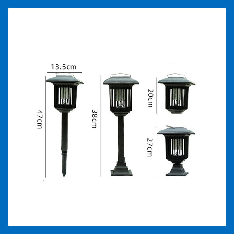 Solcelledrevet myggfanger lampepinne