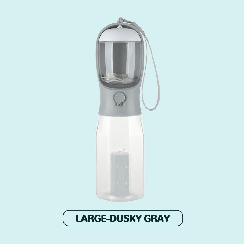 3-i-1 bærbar vannflaske for kjæledyr