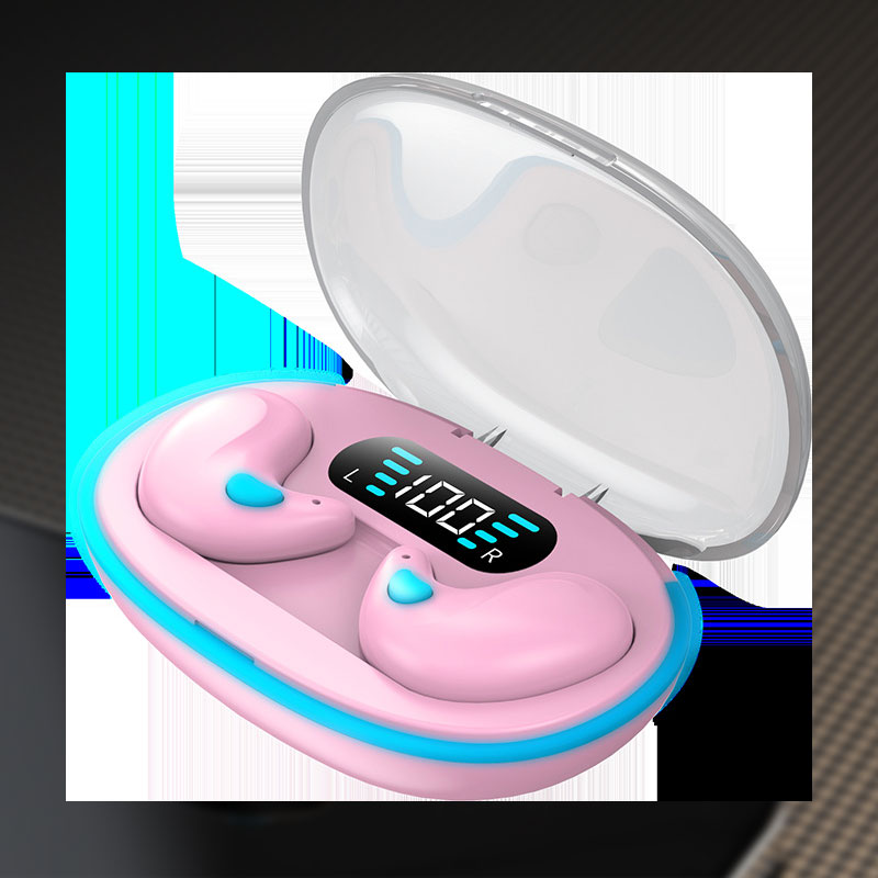 Mini Bluetooth-hodetelefoner med digitalt display og støyreduksjon