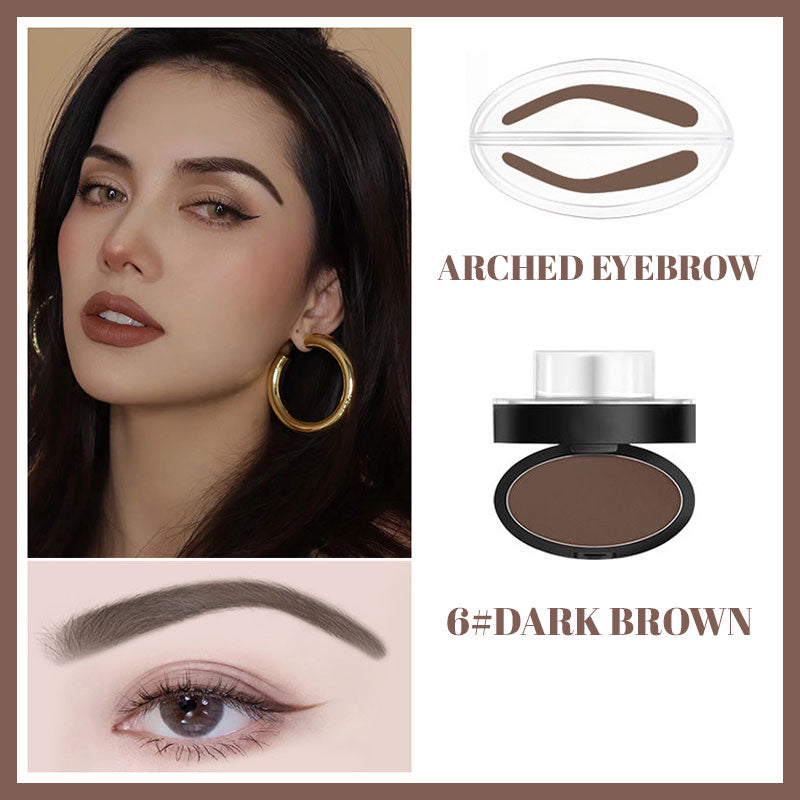 Stempeløyenbrynspudder, vanntett, svettebestandig og klissfri