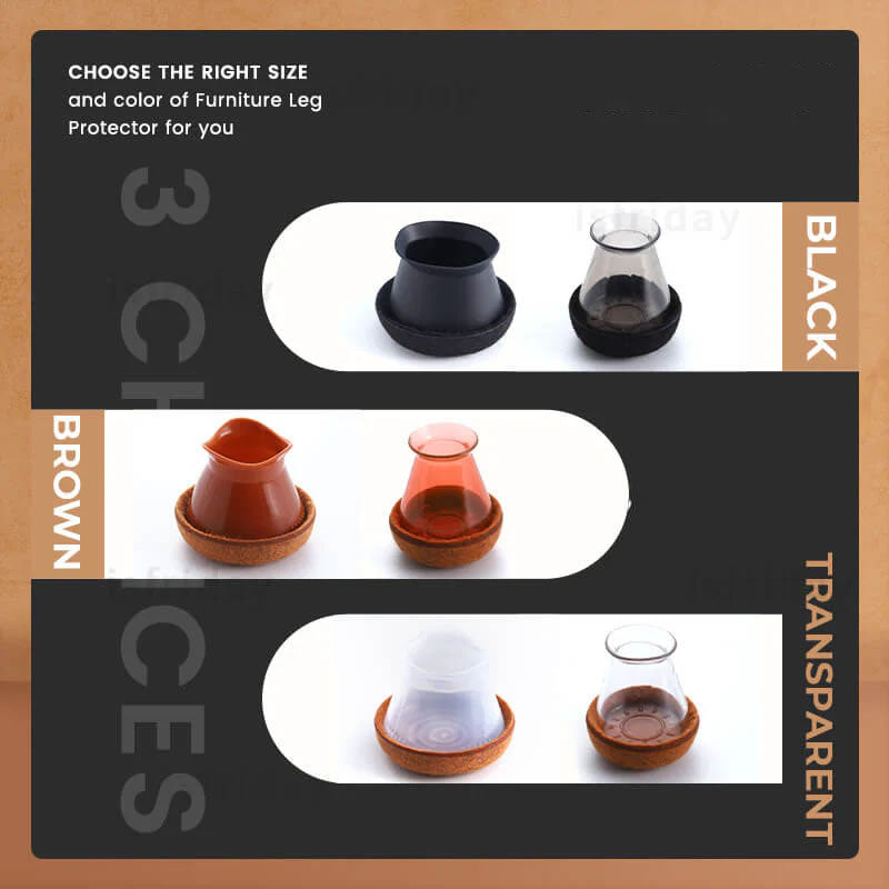 Forbedret lydløs benbeskyttelse for møbler