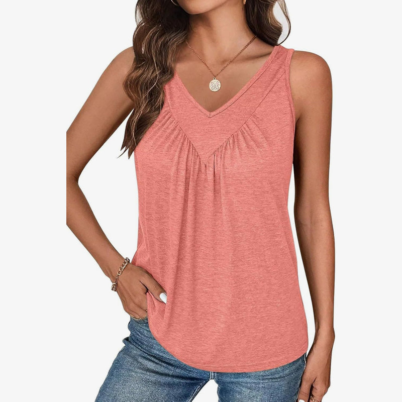 T-skjorte med ermeløse bukseseler for kvinner