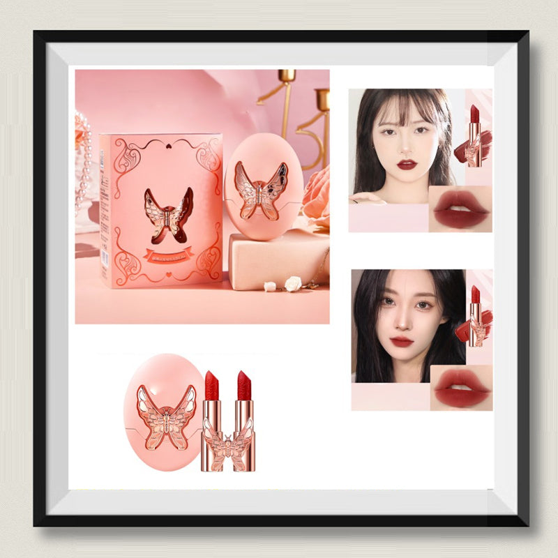 💄Leppestiftsett i skinnveske💄