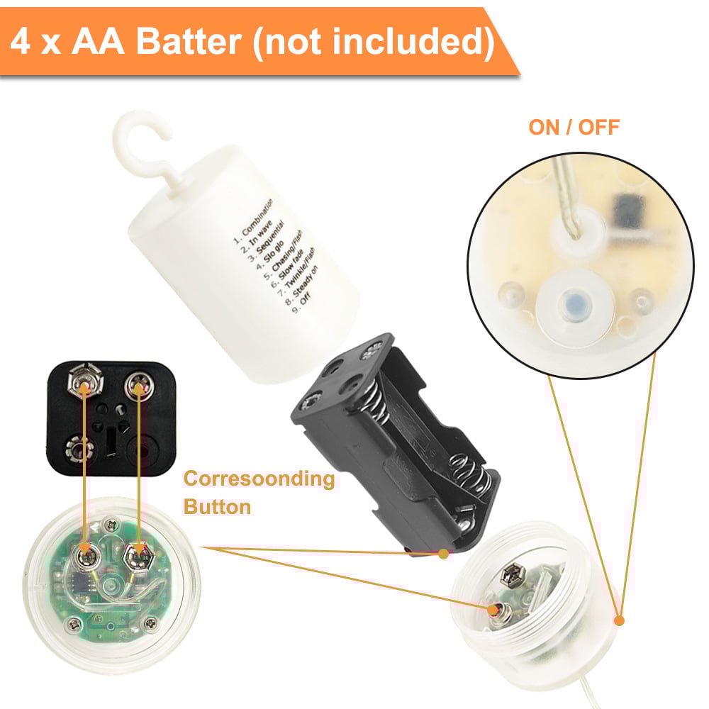 🎄Hengende Starburst Solar Fairy Lights til jul