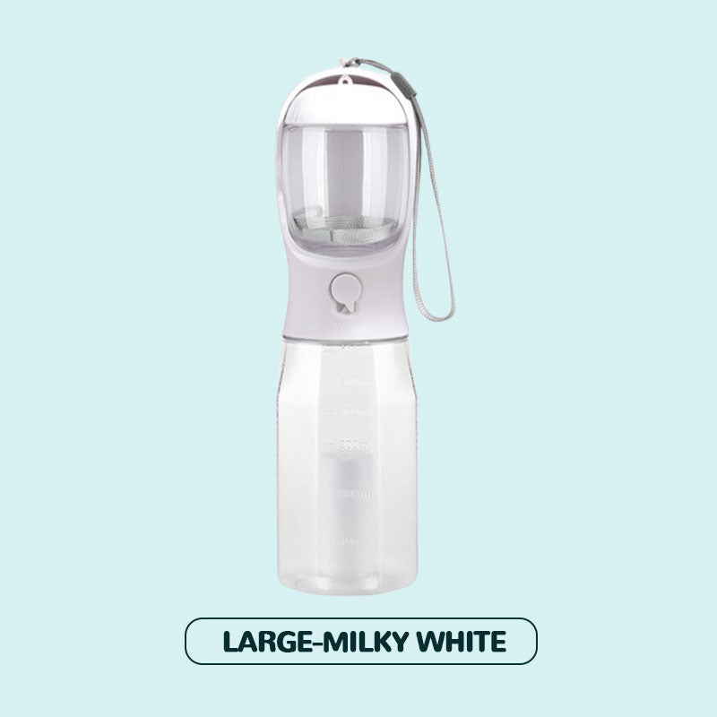 3-i-1 bærbar vannflaske for kjæledyr