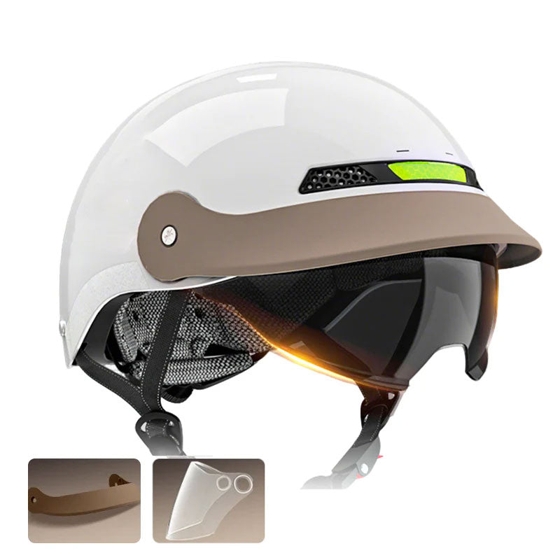 （Gratis frakt）🛡️Pustende, lett, støtsikker motorsykkelhjelm