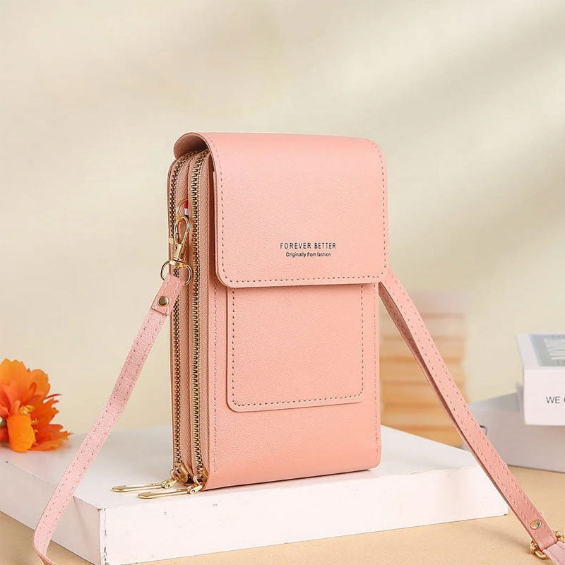 Mini telefonveske med berøringsskjerm