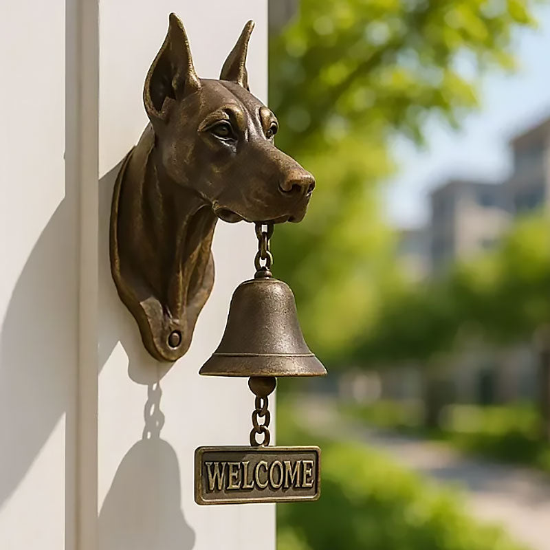 🐶 Velkomstringeklokke med hundetema