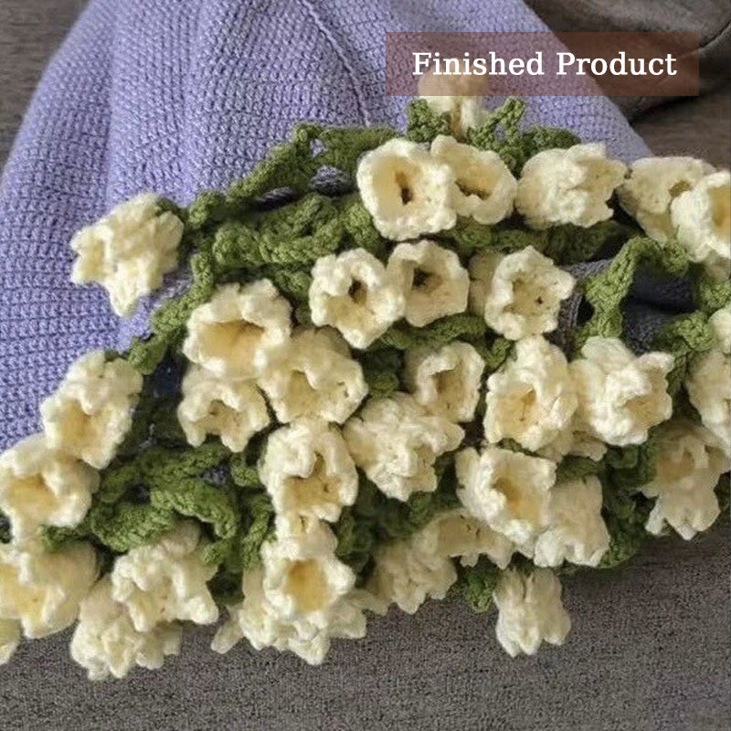 Teppe med rosebukett (ferdig produkt og materialpakke tilgjengelig)