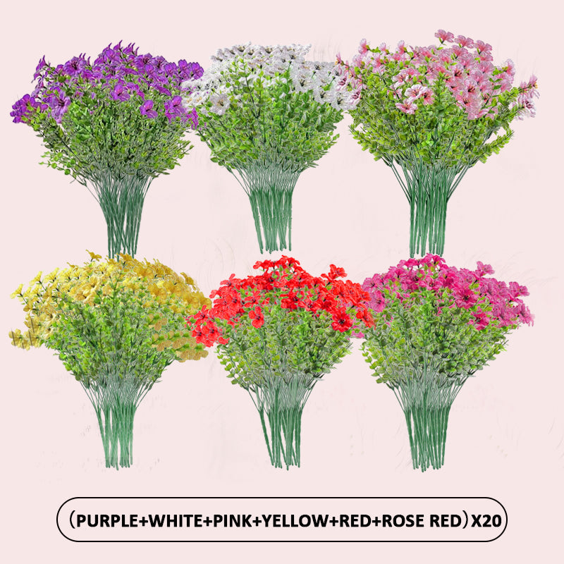 🌺UV-resistent fargerik kunstig blomst💖