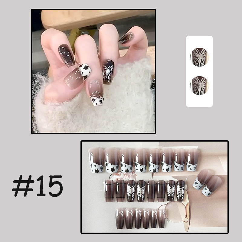 Bærbare trykk-på negleklistremerker