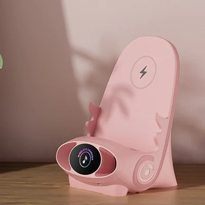 Ministol trådløs hurtiglader Multifunksjonell telefonholder