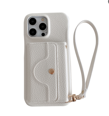 Luksus Speilkortholder Telefonveske I Skinn