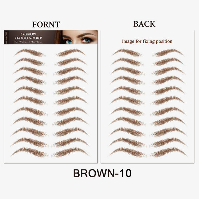 Simulering av vanntett øyenbrynsklistremerke