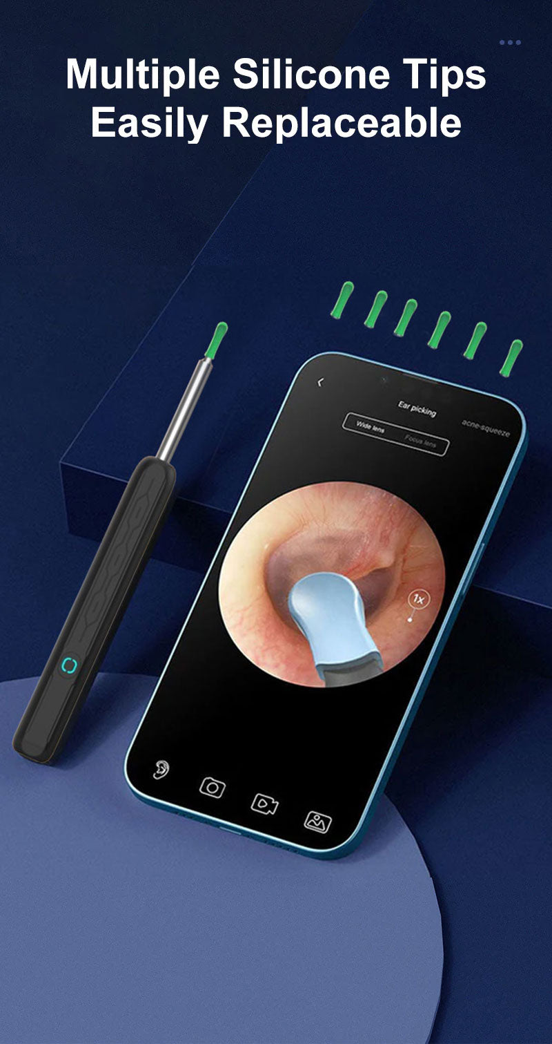 Smart vanntett visuell ørevoksfjerner