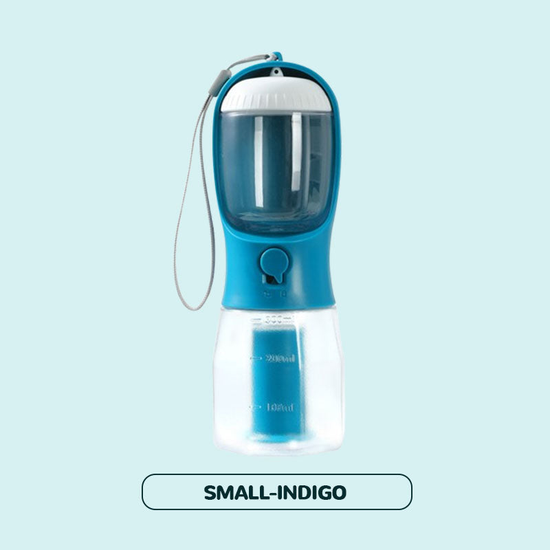 3-i-1 bærbar vannflaske for kjæledyr