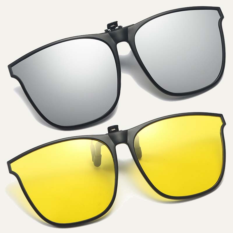 Nye polariserte clip-on-solbriller med flip-up-design