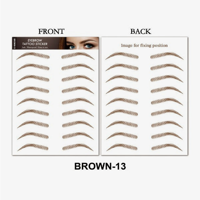 Simulering av vanntett øyenbrynsklistremerke