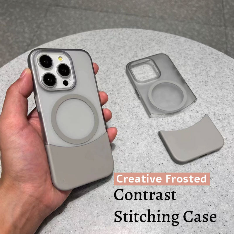 Kreativt etui med frostet kontraststikk