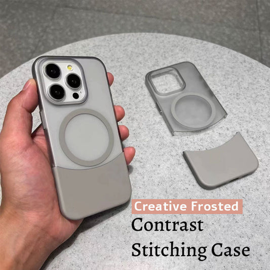 Kreativt etui med frostet kontraststikk