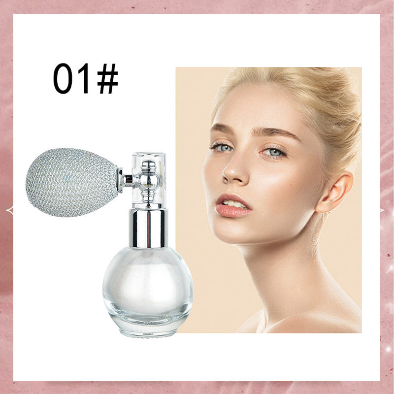 Lysnende kroppsglitter i én spray