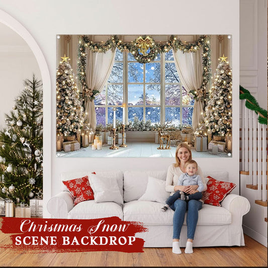 🎄 Julesnøscene bakgrunn