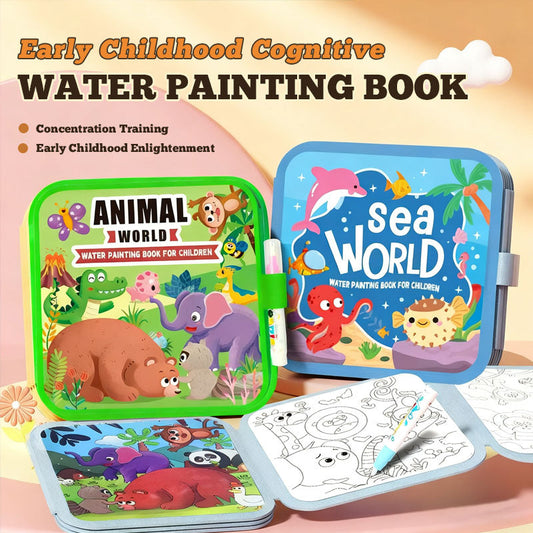 🌈 Stillebok med vanntegning for barn 🌈