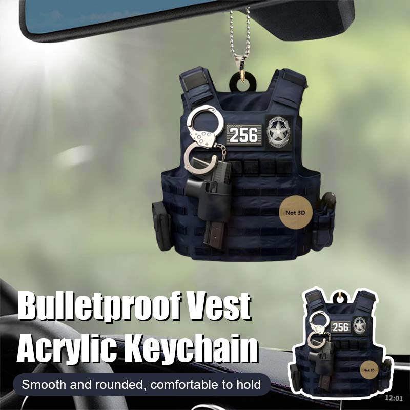 Skuddsikker vest akryl nøkkelring