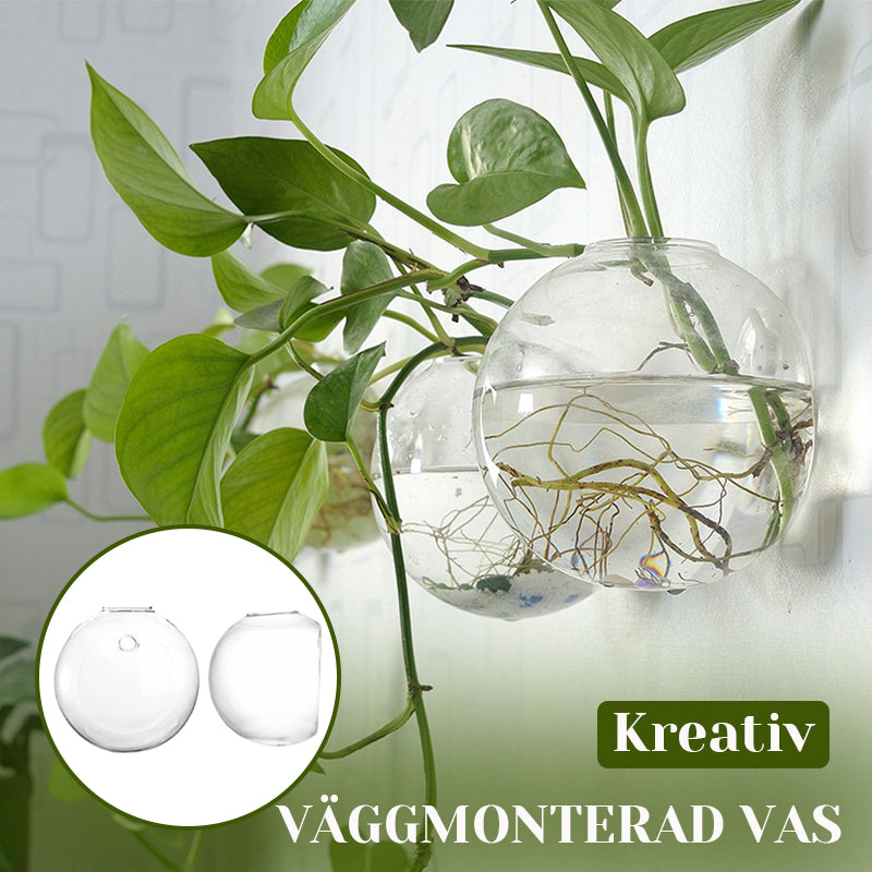 Kreativ veggmontert vase
