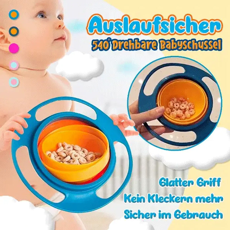 Lekksikker 540° roterende babyskål