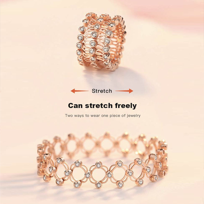 2 i 1 Justerbar magnetisk terapi transformerende armbånd ring