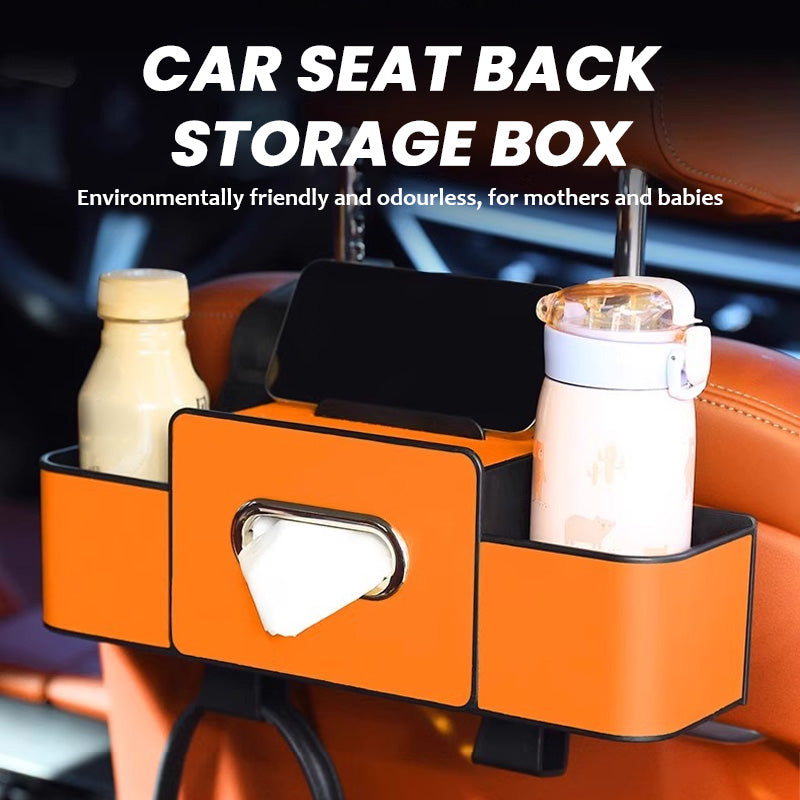 Multifunksjonell oppbevaringsboks for seteryggen i bilen