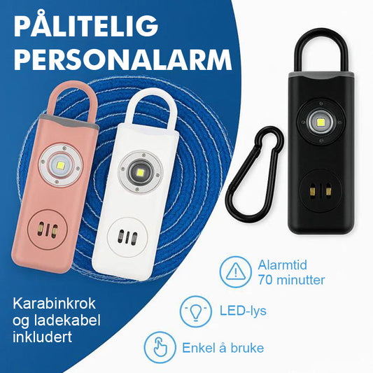 Oppladbar Personlig Forsvarsalarm
